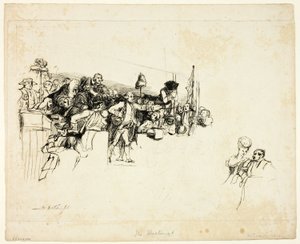 Charles James Fox alle elezioni di Covent Garden da David Wilkie