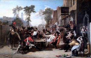 Pensionati di Chelsea che Leggono il Dispaccio di Waterloo da David Wilkie