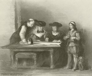 Colombo al Convento di La Rabida da David Wilkie