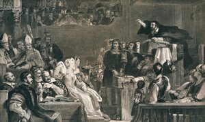 John Knox che predica davanti ai Signori della Congregazione, 10 giugno 1559, c1827 da David Wilkie