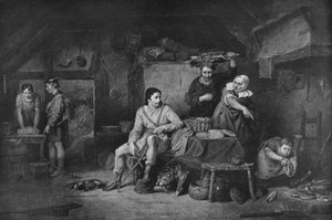 Re Alfredo nel cottage di Neatherd, 1806, 1912 da David Wilkie