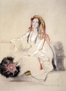 Mrs Moore, Moglie del Console Britannico a Beirut, in Abito Arabo da David Wilkie