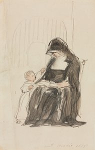 Suora che legge a un bambino da David Wilkie