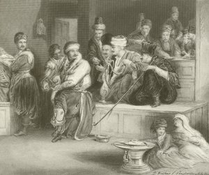 Corriere turco che racconta la notizia della cattura di Acri da David Wilkie