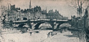 Pont Neuf: tavola uno dal Set di Parigi, 1904