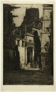 Saint Gervais, Rue des Barres, tavola quattro dal Paris Set da David Young Cameron