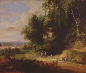 Paesaggio con figure di zingari