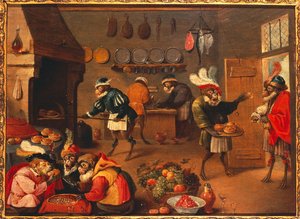 La Scimmia Cucina da David the Younger Tenier