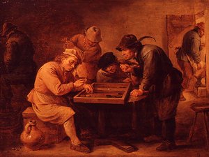 Una partita di tric-trac da David Teniers the Younger
