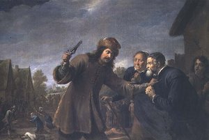 Attacco a un Villaggio, 1648 da David Teniers the Younger