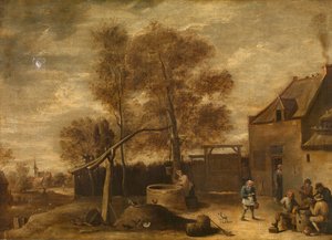 Nel Cortile della Fattoria da David the Younger Teniers