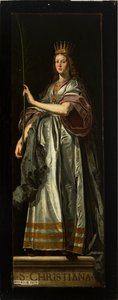 Chiesa parrocchiale (Parochiekerk Onze-Lieve-Vrouw). Interno. Dipinto. Trittico. David Teniers il Vecchio. Parte posteriore. Christiana da David Teniers the Younger