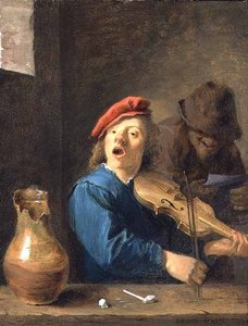 Il violinista da David Teniers the Younger