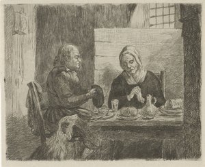 Preghiera prima del pasto da David van der Kellen