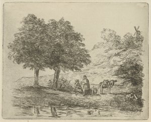 Paesaggio con famiglia da David van der Kellen