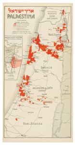 Mappa della Palestina da Davis Trietsch