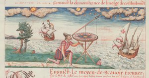 Illustrazione da Les premieres uvres de Jacques de Vaulx, pilota in marina da De Vaulx