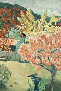 Autunno in giardino, 2016 (acrilico su tela) da Deborah Eve Alastra