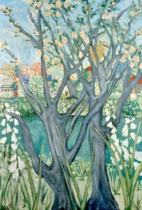 Inizio primavera, 2019 (acrilico su tela) da Deborah Eve Alastra