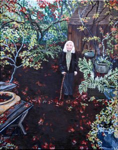 Il giardino di Gladys, 2023 (acrilico su tela) da Deborah Eve Alastra