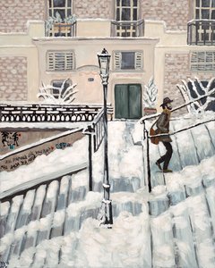 Neve di Montmartre, 2018 (acrilico su tela)
