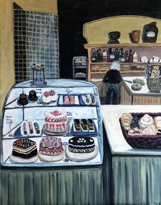 Patisserie, 2018 (acrilico su tela) da Deborah Eve Alastra