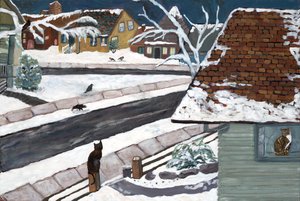 Studio View, 2019 (acrilico su tela) da Deborah Eve Alastra