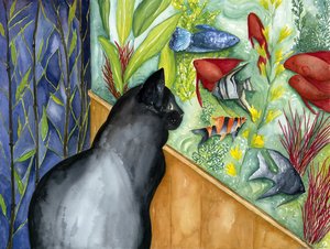 Il pesce di Toby, 2002 (acquerello) da Deborah Eve Alastra