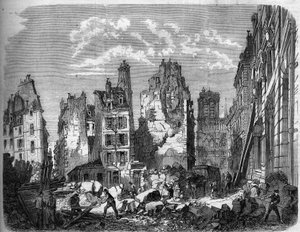 Trasformazioni di Parigi sotto il Secondo Impero, Haussmann Parigi. Distruzione di parte dell