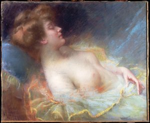 Giovane donna che dorme