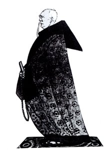 Fëdor Sologub 1863-1927 Disegno per la rivista Satirikon