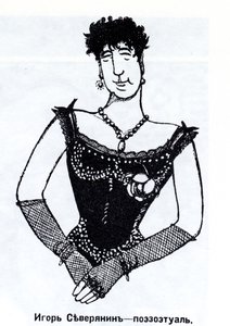Igor Severyanin Caricatura da Deni