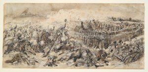 Scena di battaglia (Studio per La 2ª Cavalleria Leggera che resiste all