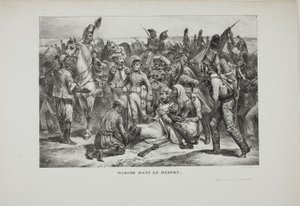 Marcia nel deserto da Denis Auguste Marie Raffet