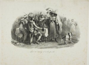 Si comporta come un selvaggio da Denis Auguste Marie Raffet