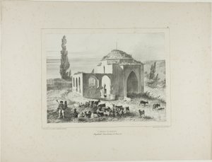 Tomba di Mariah, Bachtcheh-Seraï, Crimea, 21 agosto 1837 da Denis Auguste Marie Raffet