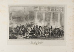 Place du Panthéon, notte del 22-23 dicembre 1830 da Denis Auguste Marie Raffet