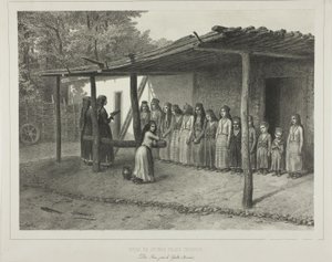 Scuola per giovani ragazze tartariche da Denis Auguste Marie Raffet