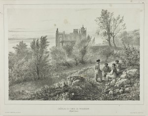 Il castello del conte Woronzoff, Aloupka, Crimea, 12 agosto 1837 da Denis Auguste Marie Raffet