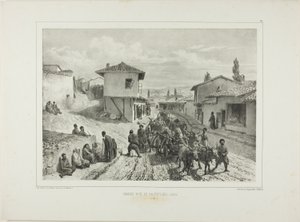 La via principale di Baghtcheh-Saraï, Crimea, 19 agosto 1837 da Denis Auguste Marie Raffet