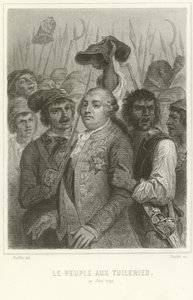 Il popolo al Palazzo delle Tuileries da Denis Auguste Marie Raffet