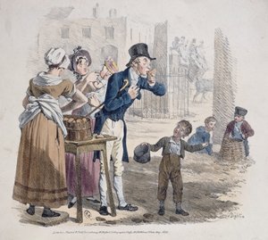 Il venditore di patate al forno, 1821 da Denis Dighton