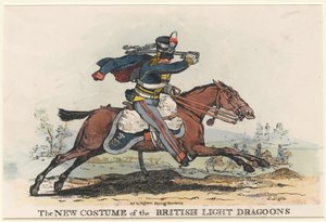 Il Nuovo Costume dei Dragoni Leggeri Britannici (incisione)