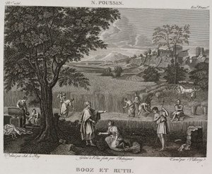Denis-Sébastien Leroy, Antoine-Claude-François Villerey e Chataigner - Booz e Ruth, dopo Nicolas Poussin - 1802-1815