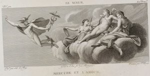 Denis-Sébastien Leroy, Antoine-Claude-François Villerey e Chataigner - Mercurio e amore, dopo Eustache Le Sueur - 1802-1815