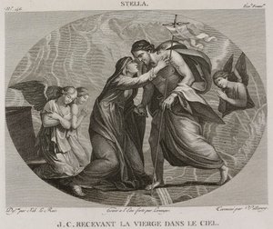 Denis-Sébastien Leroy, Antoine-Claude-François Villerey et Lerouge - Gesù Cristo che riceve la Vergine in cielo, dopo Jacques Stella - 1802-1815