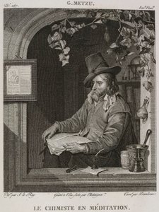 Denis-Sébastien Leroy, Chataigner e Dambrun - Il chimico in meditazione, dopo Gabriel Metsu - 1802-1815