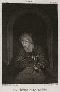 Denis-Sébastien Leroy et Mécou - Donna con lampada, dopo Gerrit Dou - 1802-1815