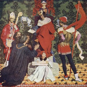 John Cabot e i Suoi Figli Ricevono la Carta da Re Enrico VII per Navigare alla Ricerca di Nuove Terre da Denis William Eden