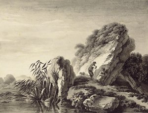 Scena di pastore in un paesaggio meridionale da Deodatus de Roger